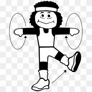 Png Black And White Exercising Drawing At Getdrawings - Exercise Clipart Black And White, Transparent Png