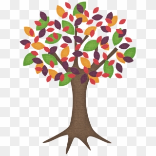 Arbol Png - Tree Clipart Colored Leaves, Transparent Png