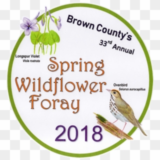 The 33rd Wildflower Foray Will Be April 27-29, - Bird, HD Png Download