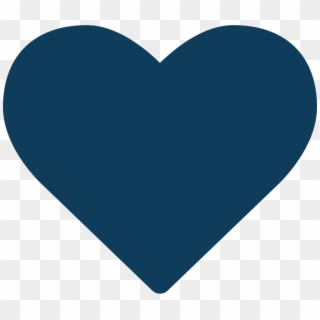 Navy Blue Heart Clipart - Heart, HD Png Download