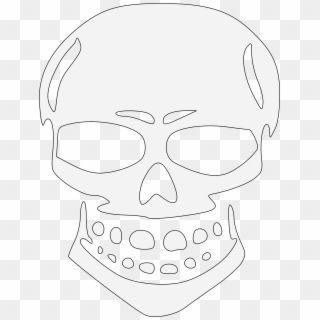 Skull Clipart Wicked - Skull Stencil, HD Png Download