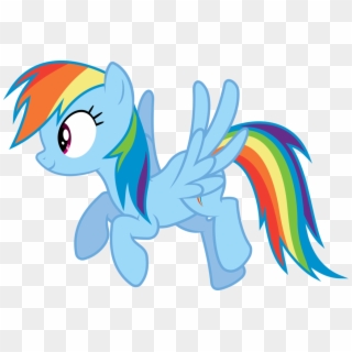 Rainbow Dash Flying Png Image - Little Pony Png Hd, Transparent Png