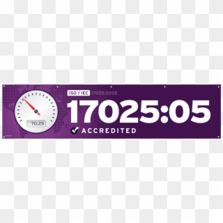 Iso 17025 2005 Banner - Gauge, HD Png Download