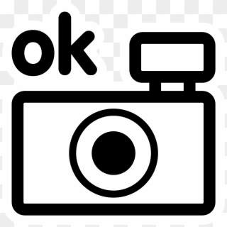 Ok Clipart Test - Camera Clipart Black And White, HD Png Download