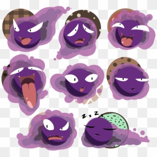 Cookie The Gastly - Cartoon, HD Png Download