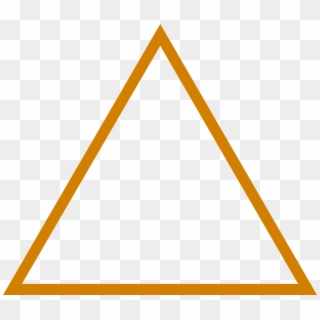 Triangulo Vazado Png - Triangulo Laranja Png, Transparent Png
