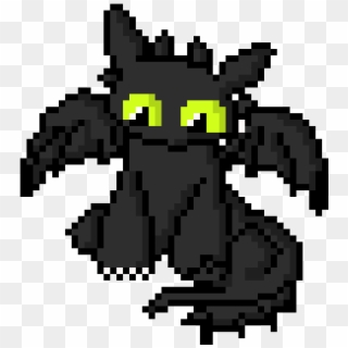 Toothless - Toothless Dragon Pixel Art, HD Png Download