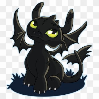 Toothless Chibi - Cartoon, HD Png Download