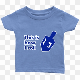 Blue Dreidel Baby T Shirt - Shirt, HD Png Download