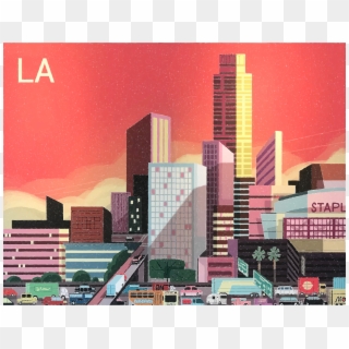 Big Image - Los Angeles Skyscrapers Clipart, HD Png Download