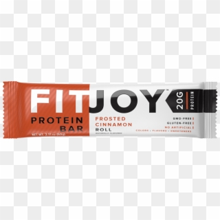 Fitjoy Frosted Cinnamon Roll Protein Bar - Fit Joy Bars, HD Png Download