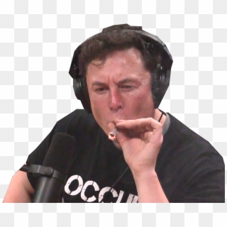 Sticker Risitas Elon Musk Fume Joint Cigarette Rsa - Elon Musk Hitting The Blunt, HD Png Download