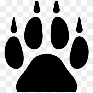 Paw Clipart Wolf - Wolf Paw Print Svg, HD Png Download