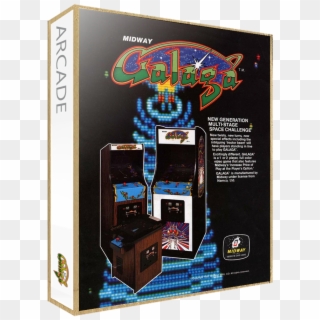 Galaga - Box - 3d - Old Arcade Machine Poster , Png, Transparent Png