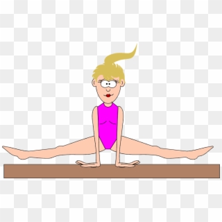 Free Gymnastics Clipart Pictures Clipartix - Cartoon Gymnastics Transparent, HD Png Download