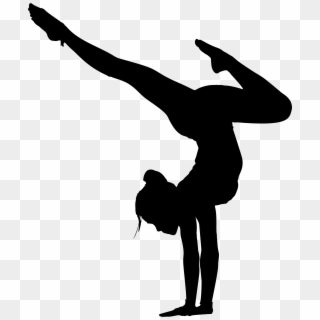 Gymnastics Clipart - Yoga Pose Silhouette, HD Png Download