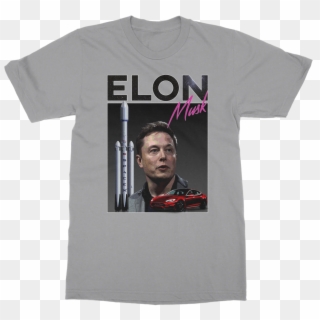 Elon Musk ﻿classic Adult Shirt Rap Icons Apparel Png - Rees Mogg T Shirt, Transparent Png