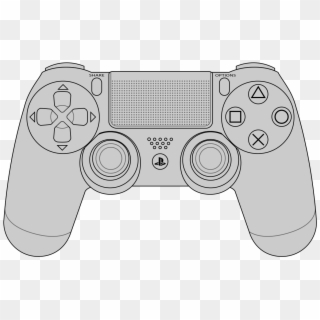 Clipart Black And White Library Ps Vector Images Dualshock - Playstation 4 Controller Layout, HD Png Download