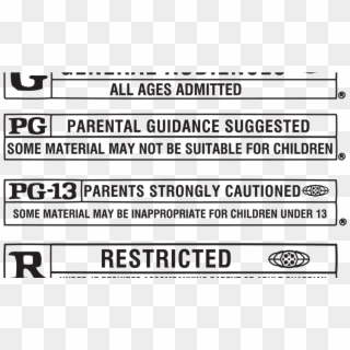 Mpaa Releases New Movie Ratings - Pg Parental Guidance Suggested, HD Png Download