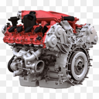 Free Png Download Ferrari Engine Side View Png Images - Ferrari Engine Png, Transparent Png