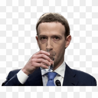 Celebrities - Mark Zuckerberg Drinking Water, HD Png Download