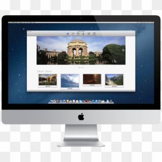 Mac Desktop Monitor Png - Mac Desktop Large Screen, Transparent Png