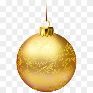 Christmas Ball Decorations 2 Messages Sticker-6 - Christmas Golden Ball Png, Transparent Png