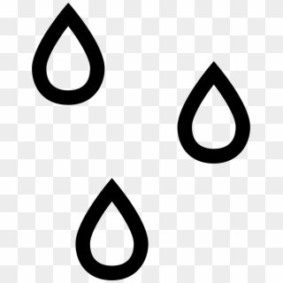 Raindrop Png Outline - Rain Drops Icon Png, Transparent Png