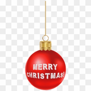 Free Png Red Merry Christmas Ball Png - Christmas Ornament, Transparent Png