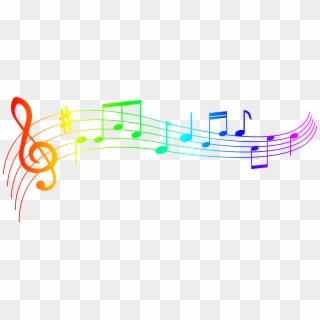 Colorful Music Notes Png, Transparent Png