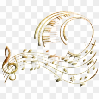 Gold Music Notes Png , Png Download - Gold Music Notes Png, Transparent ...