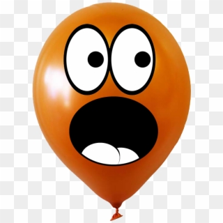 Animated Scared Face - Png Balloon Animations, Transparent Png