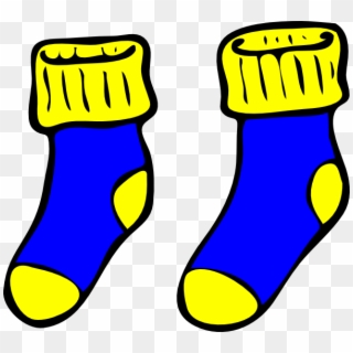 Blue And Yellow Socks Svg Clip Arts 600 X 539 Px, HD Png Download