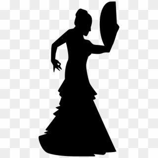 Flamenco Female Dancer Silhouette Comments - Icon Flamenco, HD Png Download