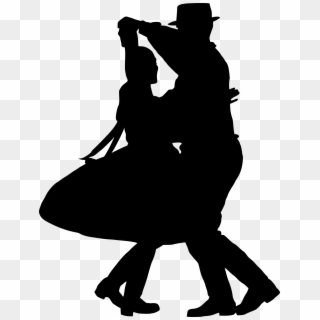 9 Couple Folk Dance Silhouette - Folk Dance Silhouette, HD Png Download