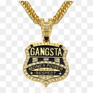Thug Life Dollar Gold Chain Free Arts - Gangsta Necklace, HD Png Download