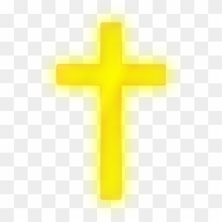 Golden Cross Free Stock - Glowing Cross Transparent Background, HD Png Download