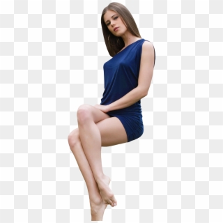 Laying Little Caprice In Blue Dress Png Image - Photo Shoot, Transparent Png