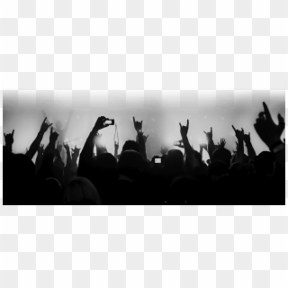 Concert Crowd Silhouette Png - Instagram Concert Captions, Transparent Png