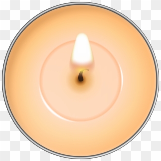 Round Orange Candle Png Clip Art, Transparent Png
