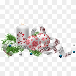 Christmas Candle Png, Transparent Png