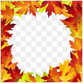 Fall Leaves Border Png, Transparent Png