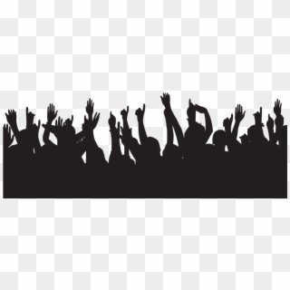 Audience Vector Black - Party People Silhouette Png, Transparent Png