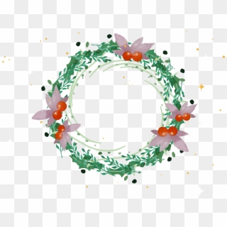 Picture Freeuse Wreath Christmas Watercolor Painting - Watercolour Christmas Wreath Png, Transparent Png
