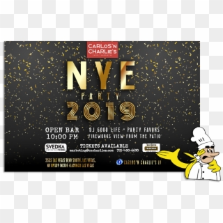 Carlos 'n Charlies New Year's Eve Party - Flyer, HD Png Download