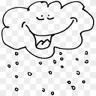 Snow Cloud Png Black And White Transparent Snow Cloud - Snow Black And White Cartoon, Png Download
