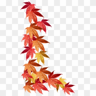 Backgrounds Fall Leaves Border Template - Fall Leaves Border Png, Transparent Png