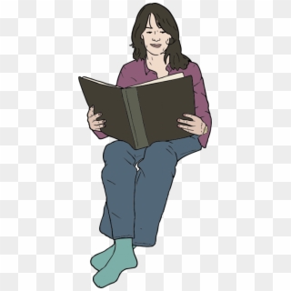 Free Png Download Woman Reading Png Images Background - Woman Reading Clip Art, Transparent Png