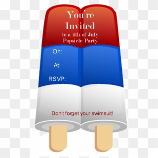 4th Of July Popsicle Party Invitation Printable Free, HD Png Download