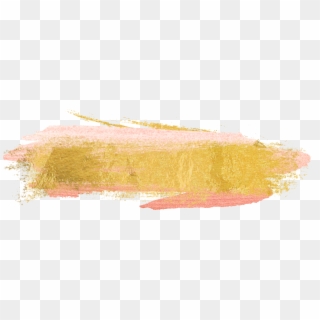 Free Gold Paint Brush - Gold Brush Stroke Png, Transparent Png